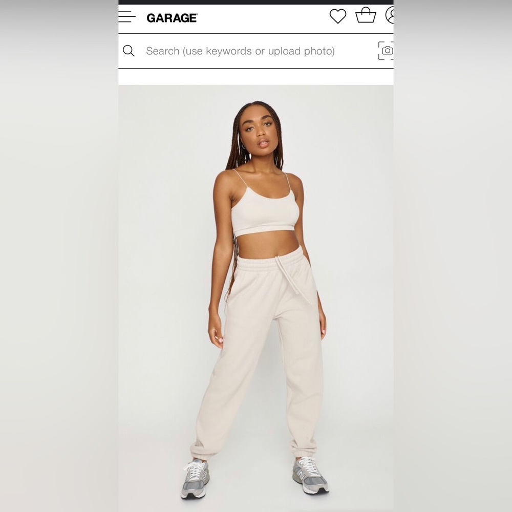 GARAGE sweatpants in color pebble gray